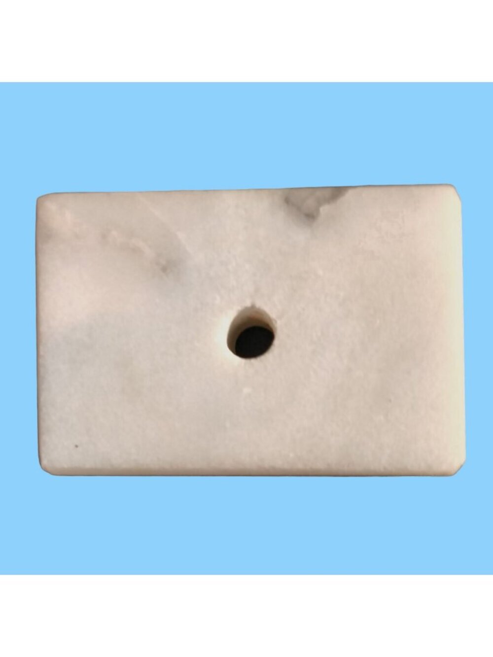 Norkim White Marble Base Trophy Award Craft DIY Drilled Stone
